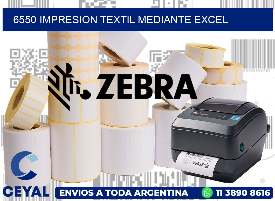 6550 IMPRESION TEXTIL MEDIANTE EXCEL