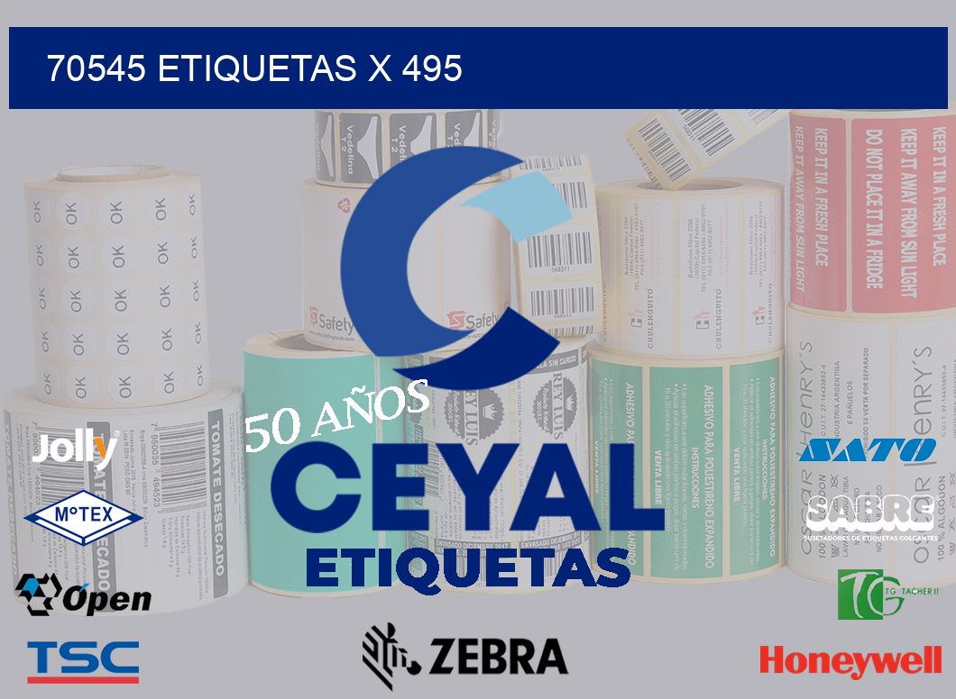 70545 Etiquetas x 495