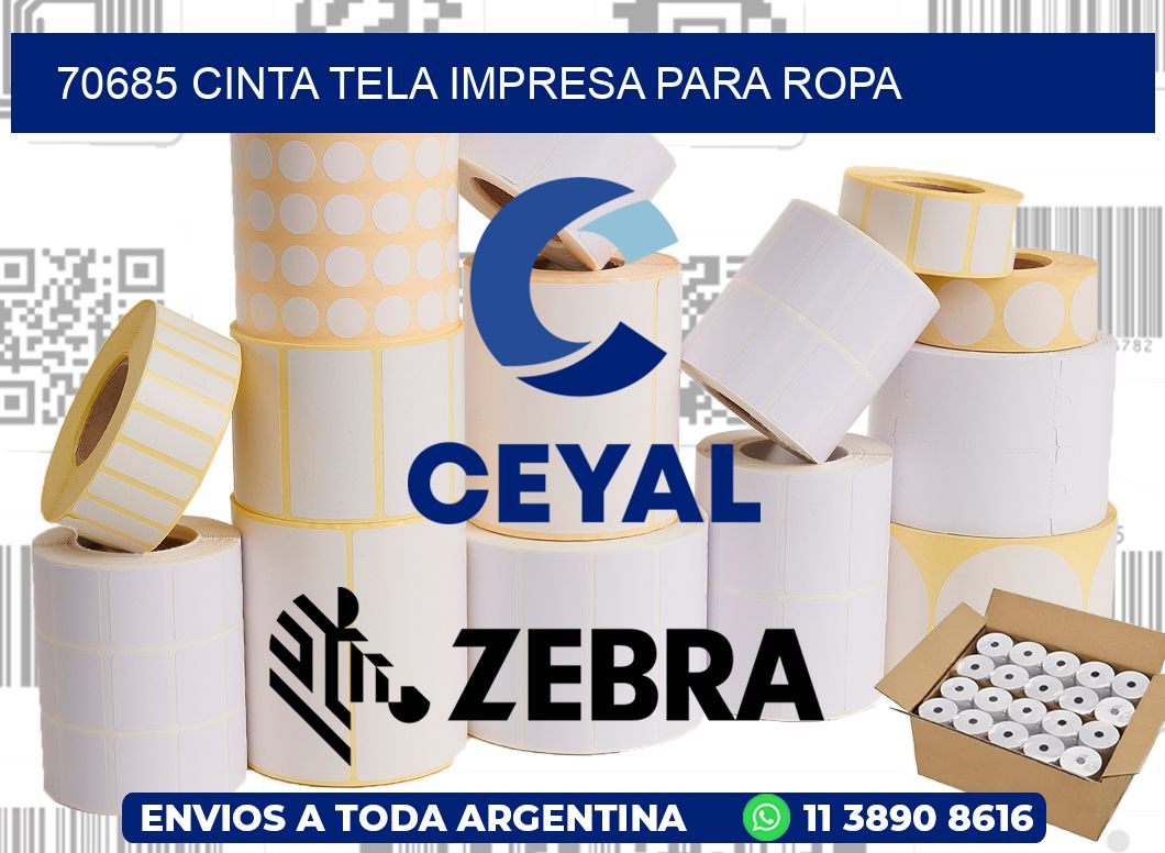 70685 CINTA TELA IMPRESA PARA ROPA