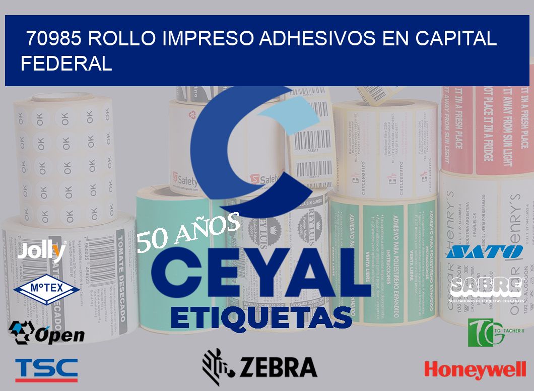 70985 ROLLO IMPRESO ADHESIVOS EN CAPITAL FEDERAL