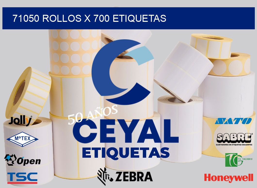 71050 Rollos x 700 etiquetas