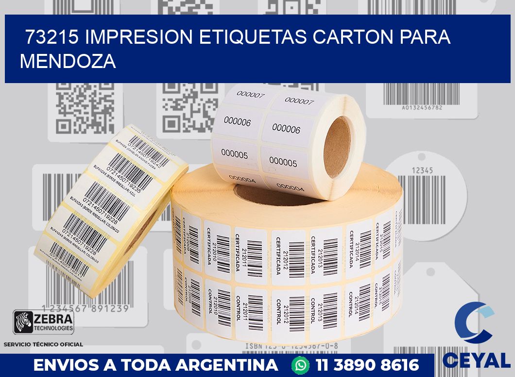 73215 IMPRESION ETIQUETAS CARTON PARA MENDOZA