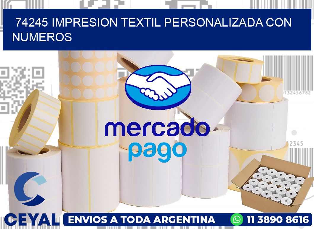 74245 IMPRESION TEXTIL PERSONALIZADA CON NUMEROS