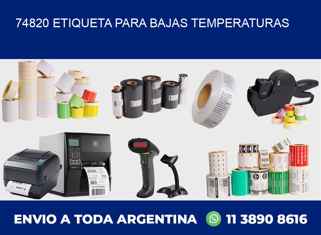 74820 ETIQUETA PARA BAJAS TEMPERATURAS