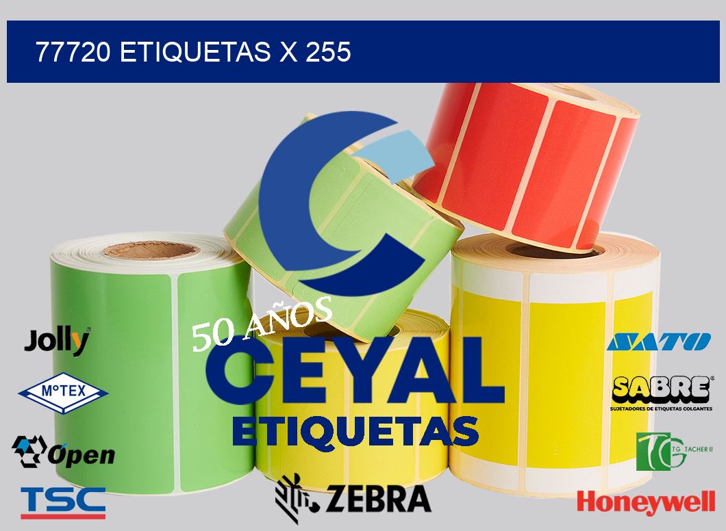 77720 Etiquetas x 255