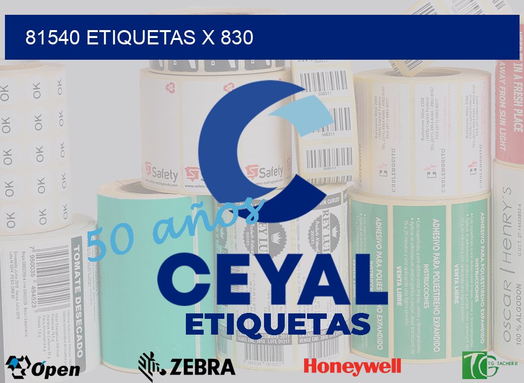 81540 Etiquetas x 830