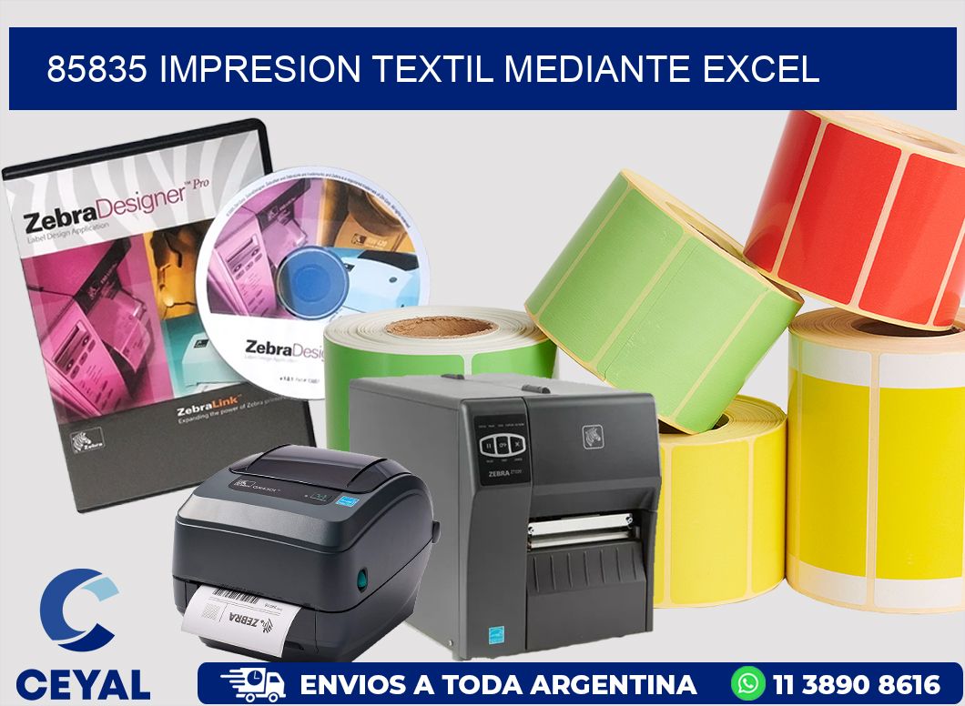 85835 IMPRESION TEXTIL MEDIANTE EXCEL