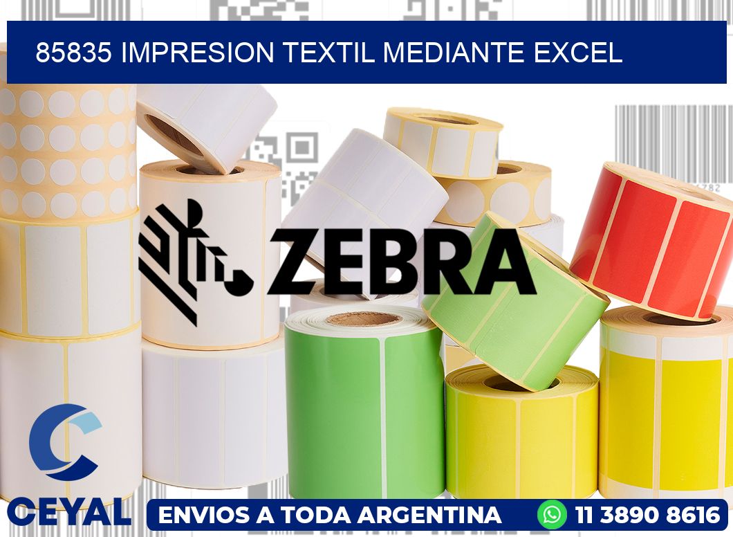 85835 IMPRESION TEXTIL MEDIANTE EXCEL