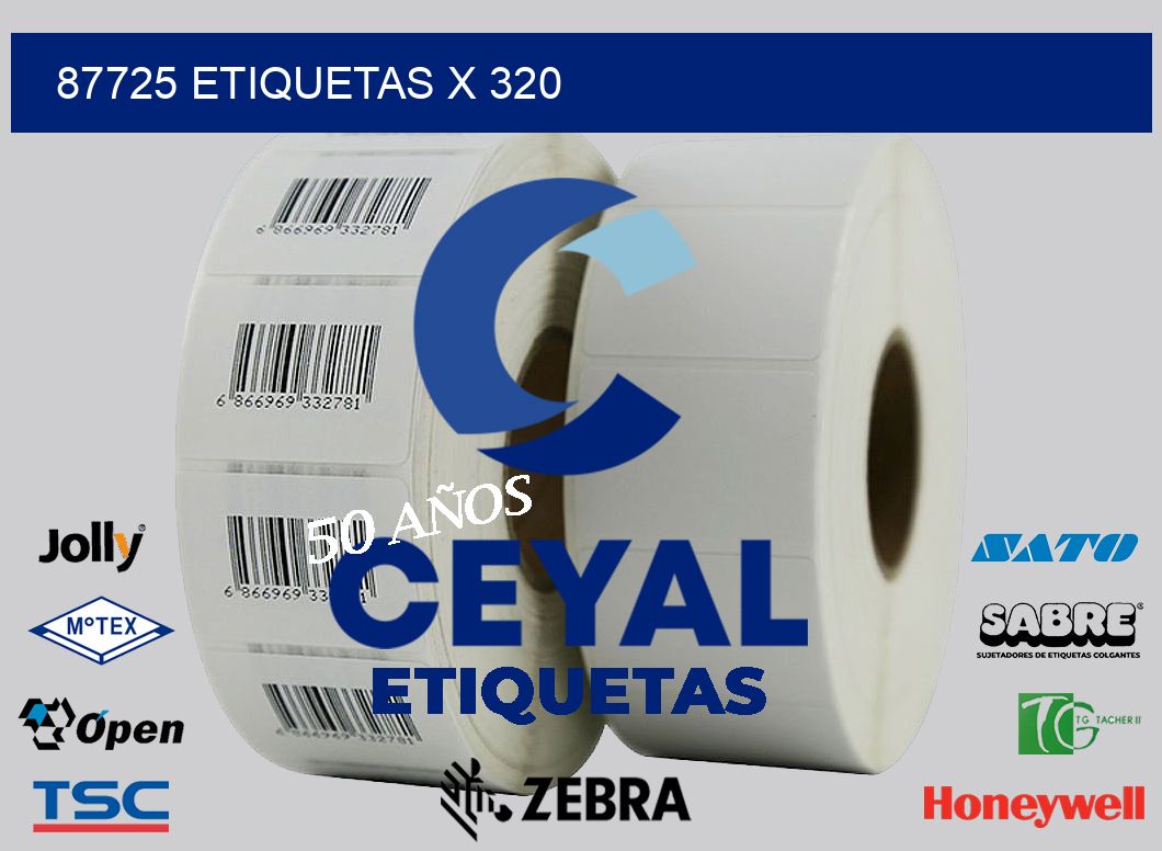 87725 Etiquetas x 320