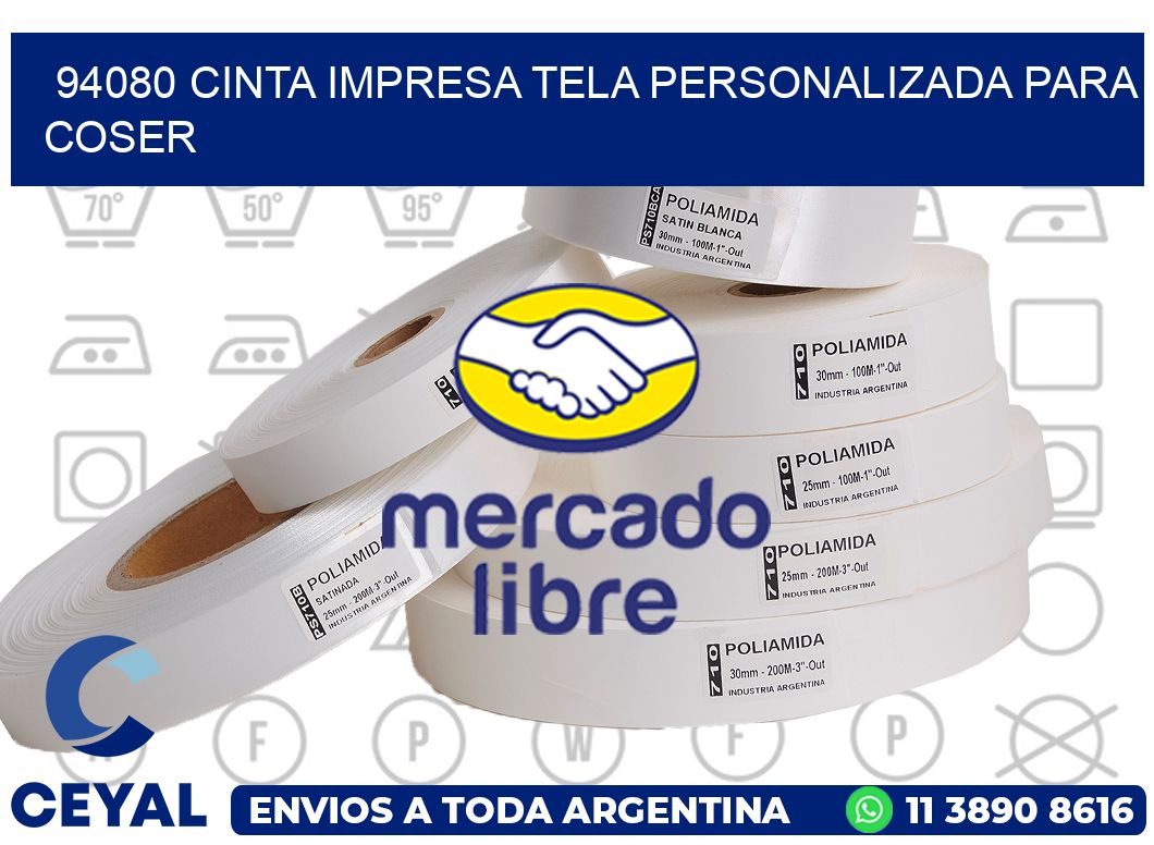 94080 CINTA IMPRESA TELA PERSONALIZADA PARA COSER