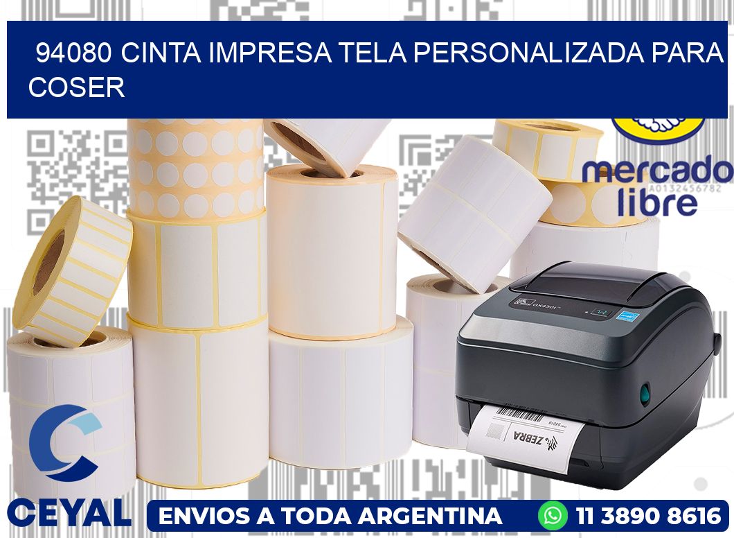 94080 CINTA IMPRESA TELA PERSONALIZADA PARA COSER