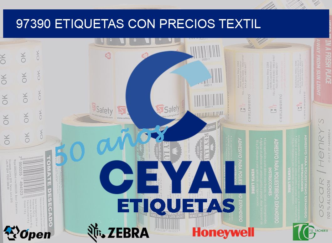 97390 ETIQUETAS CON PRECIOS TEXTIL