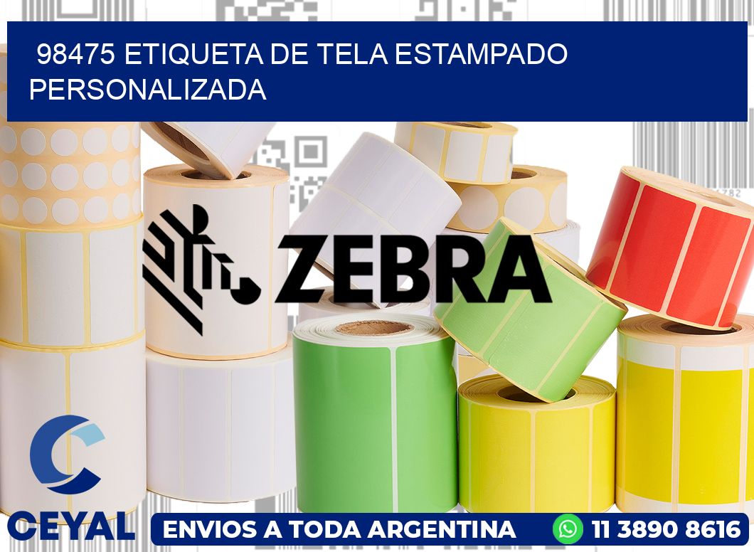 98475 ETIQUETA DE TELA ESTAMPADO PERSONALIZADA