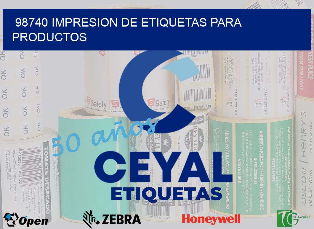 98740 IMPRESION DE ETIQUETAS PARA PRODUCTOS
