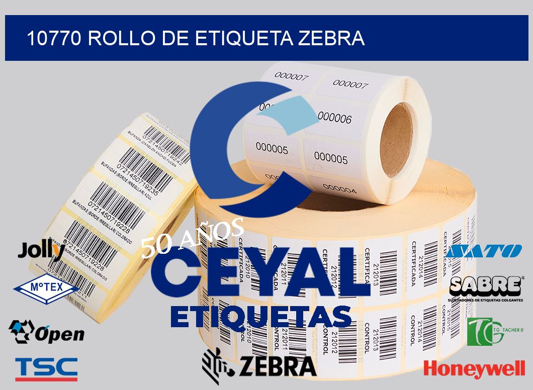 10770 ROLLO DE ETIQUETA ZEBRA