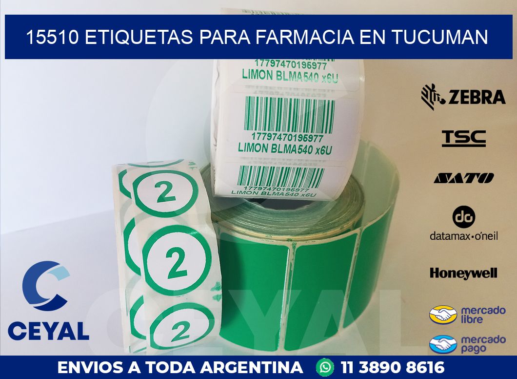 15510 ETIQUETAS PARA FARMACIA EN TUCUMAN