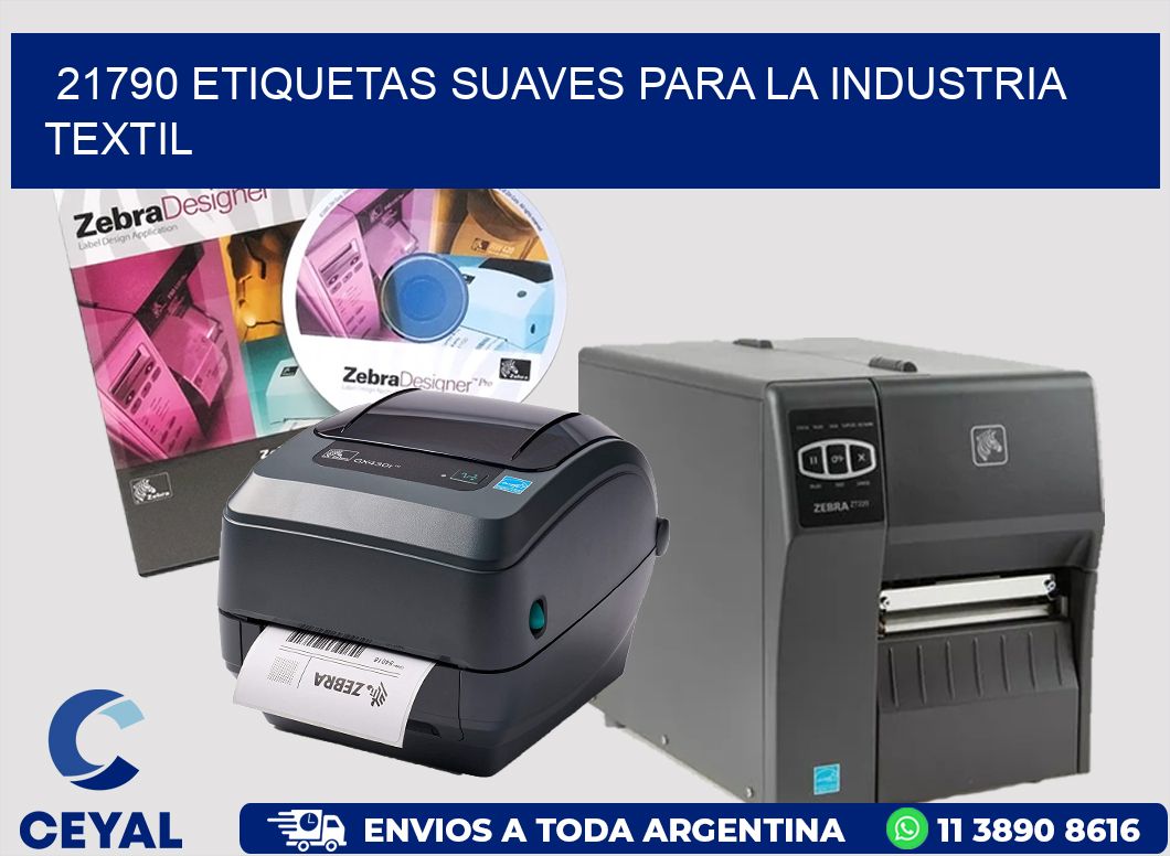 21790 ETIQUETAS SUAVES PARA LA INDUSTRIA TEXTIL