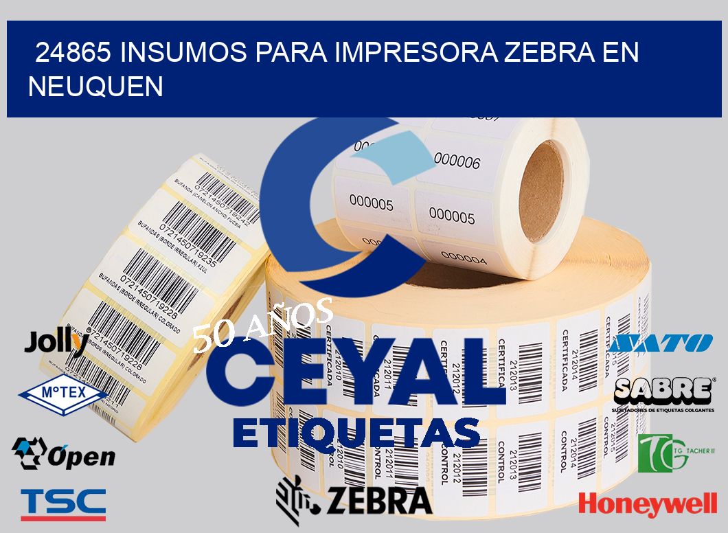 24865 INSUMOS PARA IMPRESORA ZEBRA EN NEUQUEN