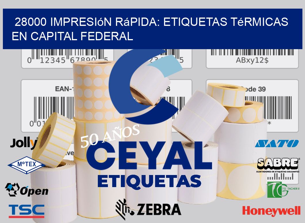28000 Impresión Rápida: Etiquetas Térmicas en Capital Federal
