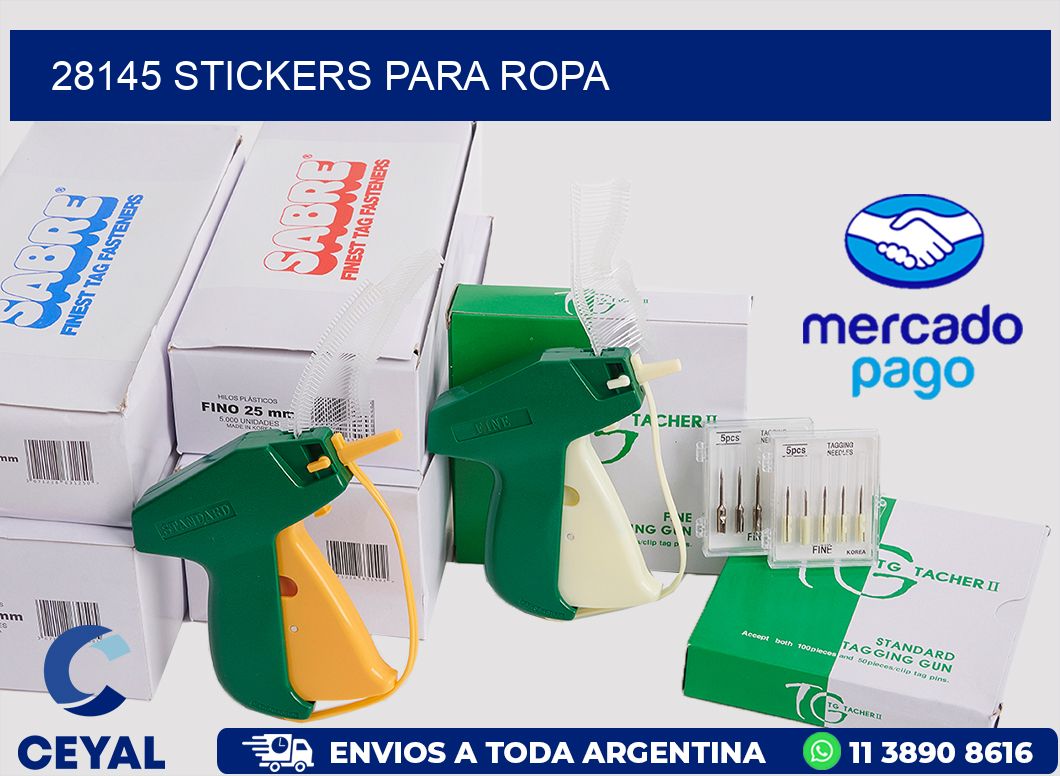 28145 STICKERS PARA ROPA