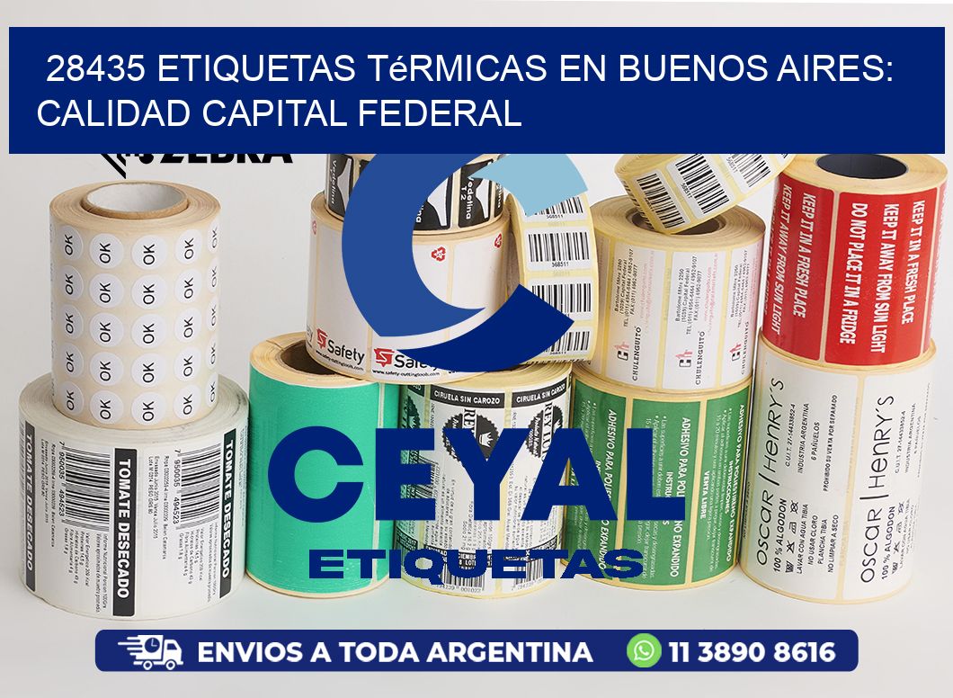 28435 Etiquetas Térmicas en Buenos Aires: Calidad Capital Federal