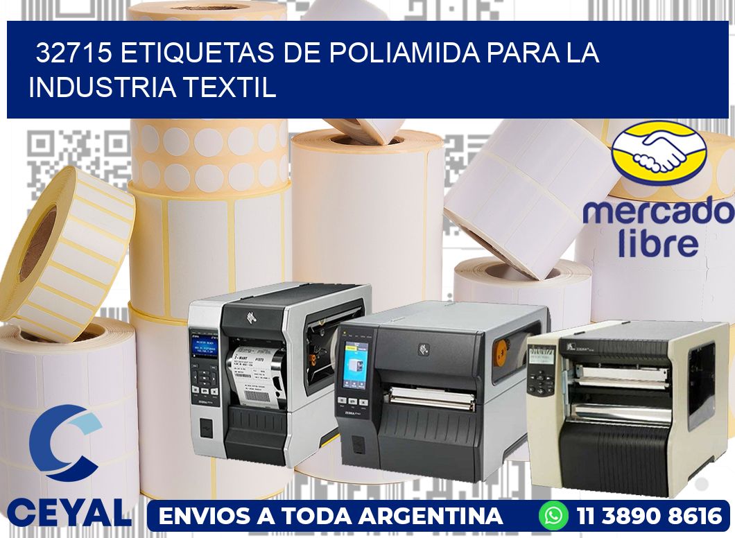 32715 ETIQUETAS DE POLIAMIDA PARA LA INDUSTRIA TEXTIL