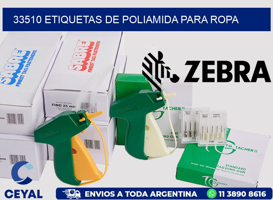 33510 ETIQUETAS DE POLIAMIDA PARA ROPA