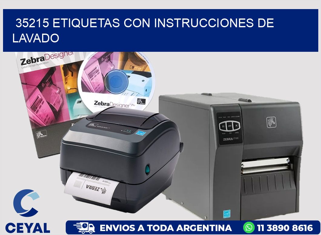 35215 ETIQUETAS CON INSTRUCCIONES DE LAVADO