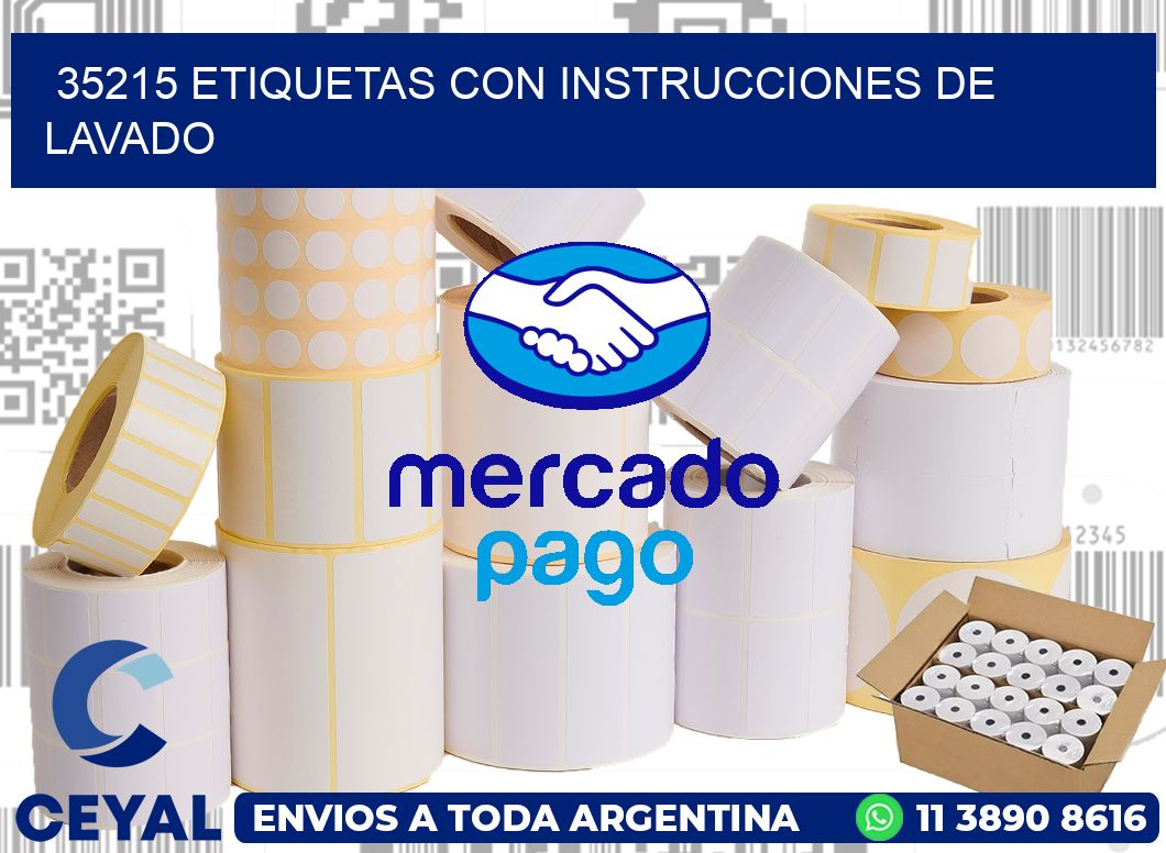 35215 ETIQUETAS CON INSTRUCCIONES DE LAVADO