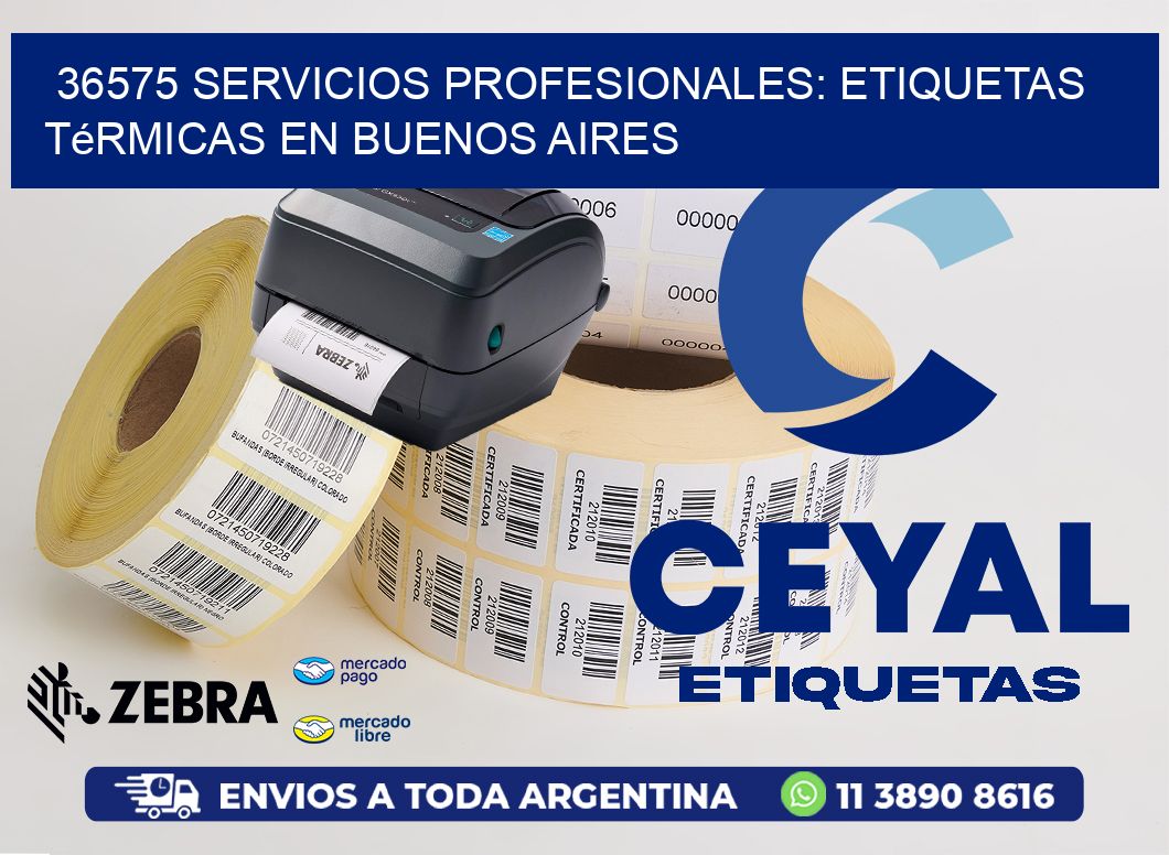 36575 Servicios Profesionales: Etiquetas Térmicas en Buenos Aires