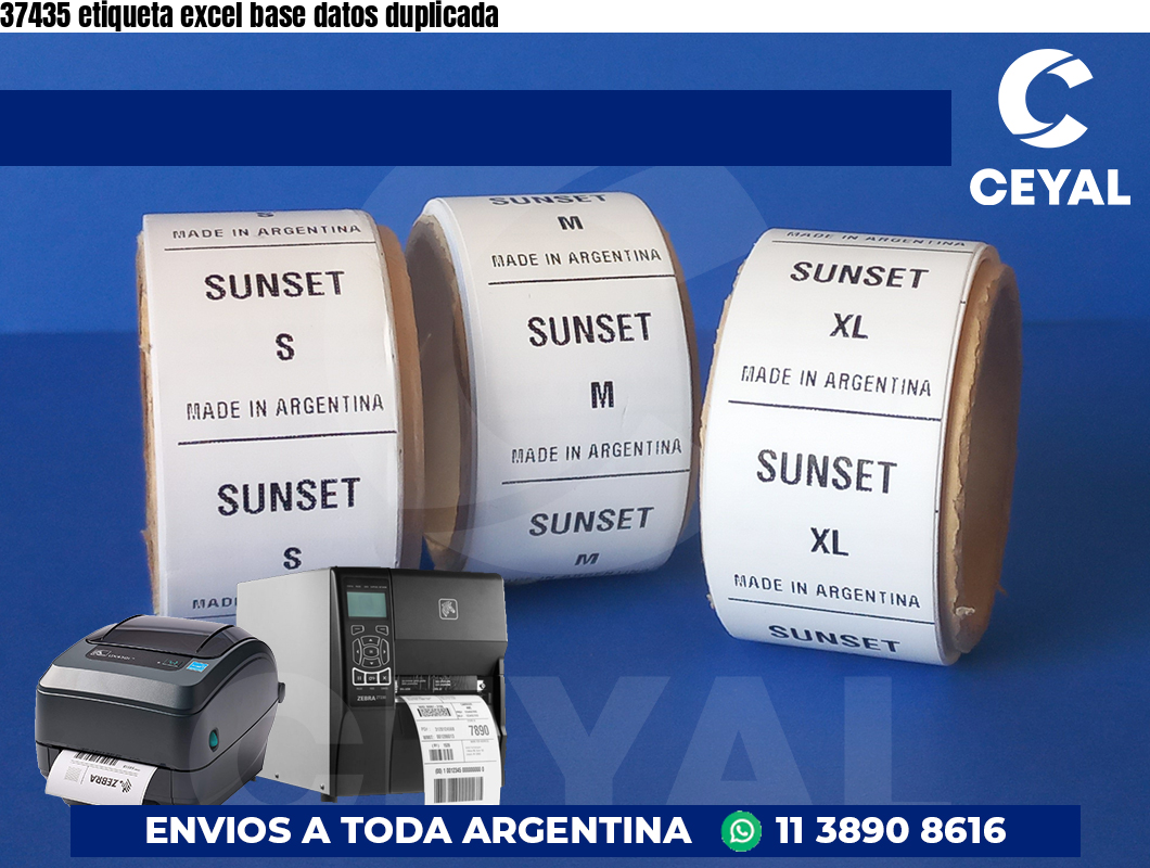 37435 etiqueta excel base datos duplicada