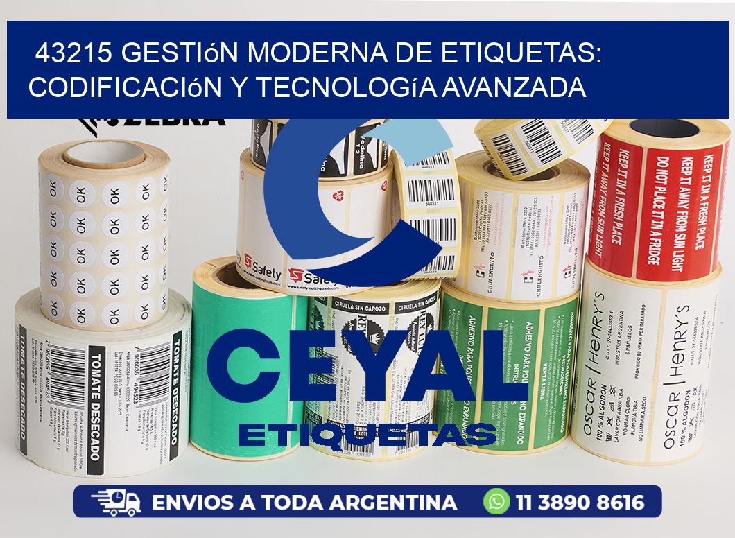 43215 Gestión Moderna de Etiquetas: Codificación y Tecnología Avanzada
