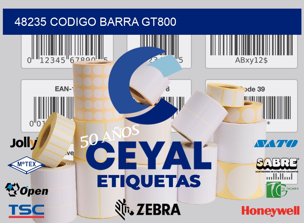 48235 CODIGO BARRA GT800