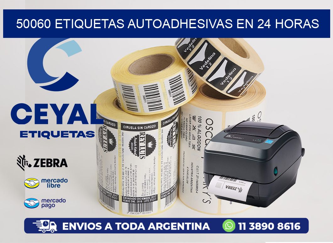 50060 ETIQUETAS AUTOADHESIVAS EN 24 HORAS