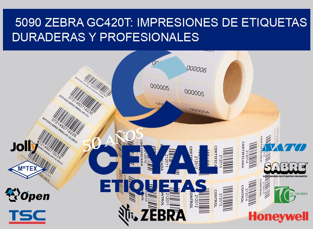 5090 Zebra GC420T: Impresiones de Etiquetas Duraderas y Profesionales