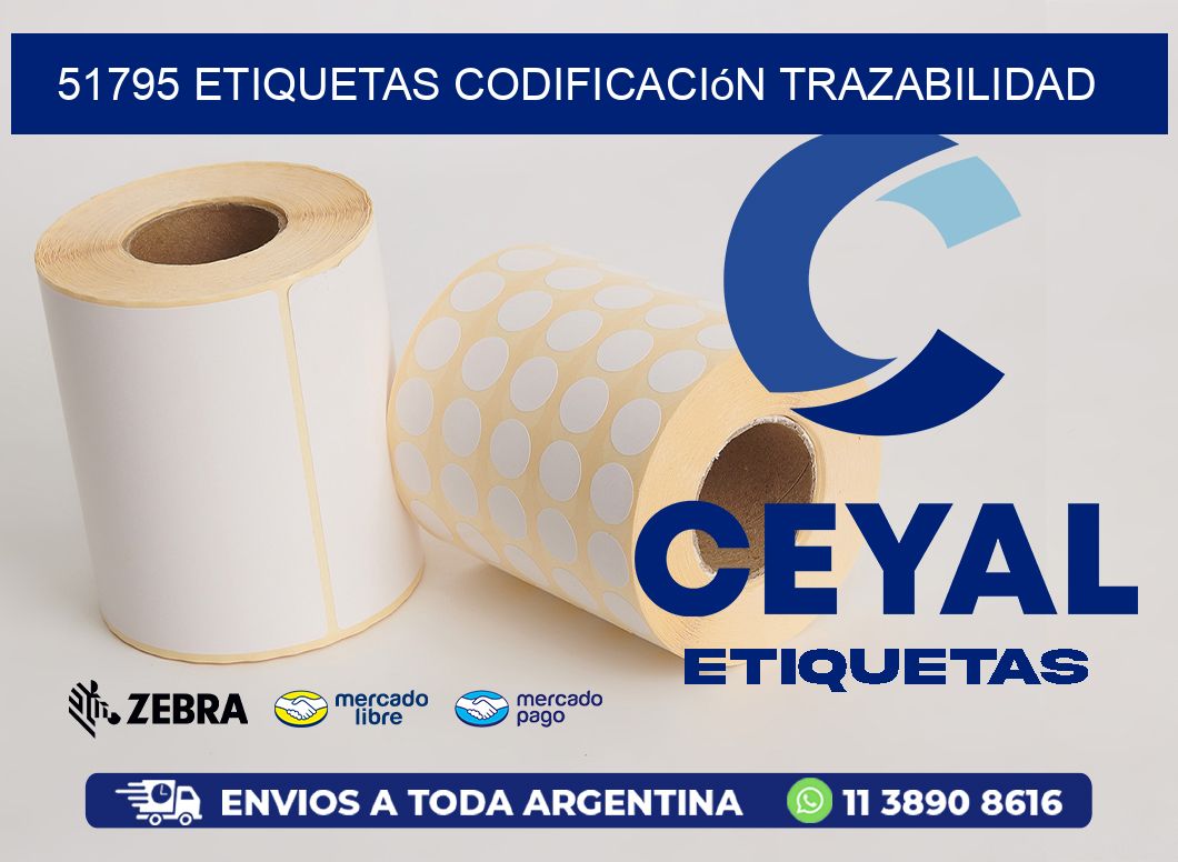 51795 etiquetas codificación trazabilidad