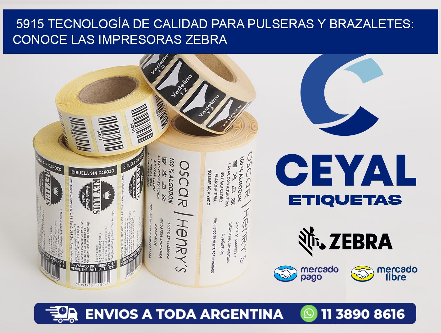 5915 TECNOLOGÍA DE CALIDAD PARA PULSERAS Y BRAZALETES: CONOCE LAS IMPRESORAS ZEBRA