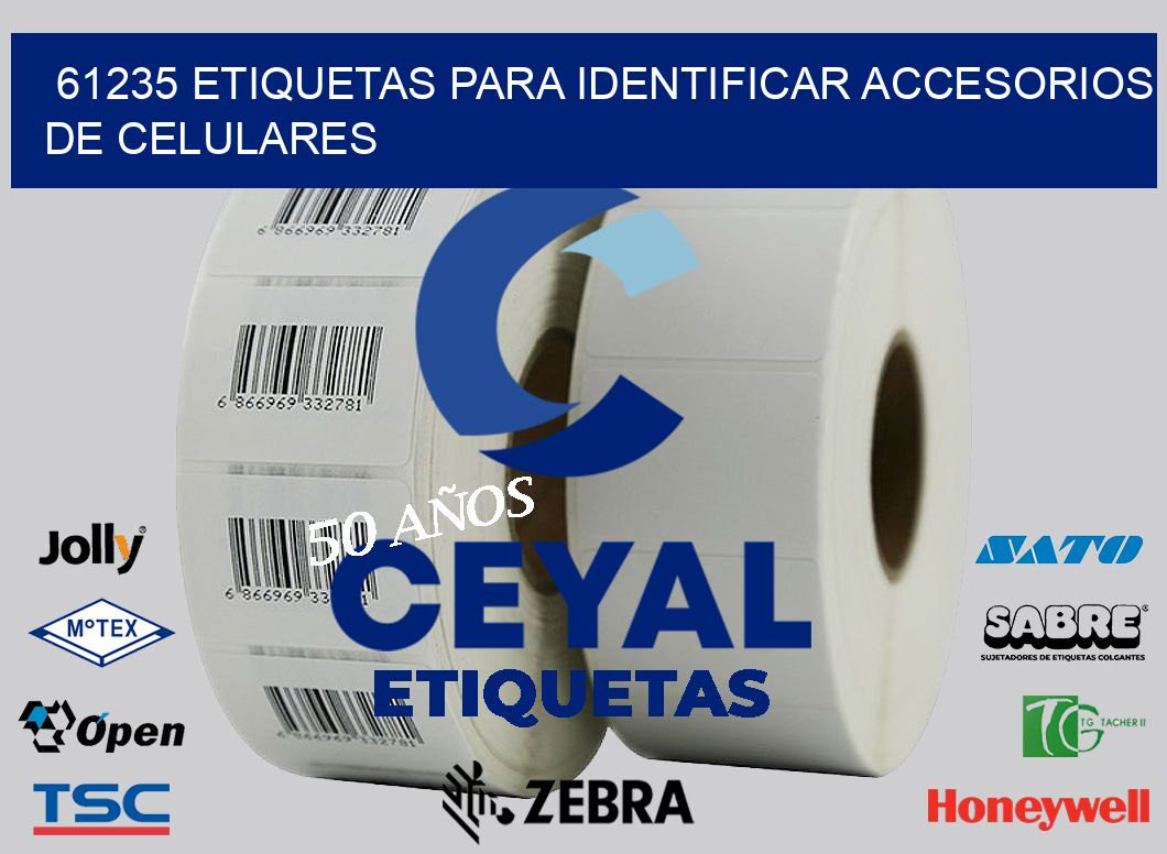61235 etiquetas para identificar accesorios de celulares