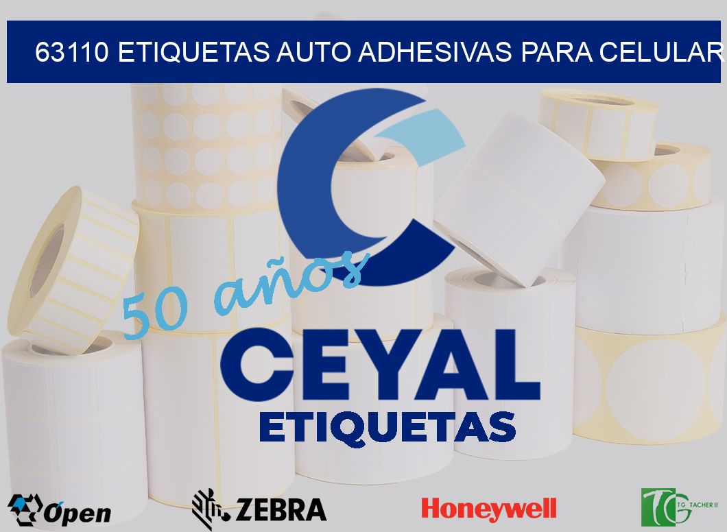 63110 etiquetas auto adhesivas para celular