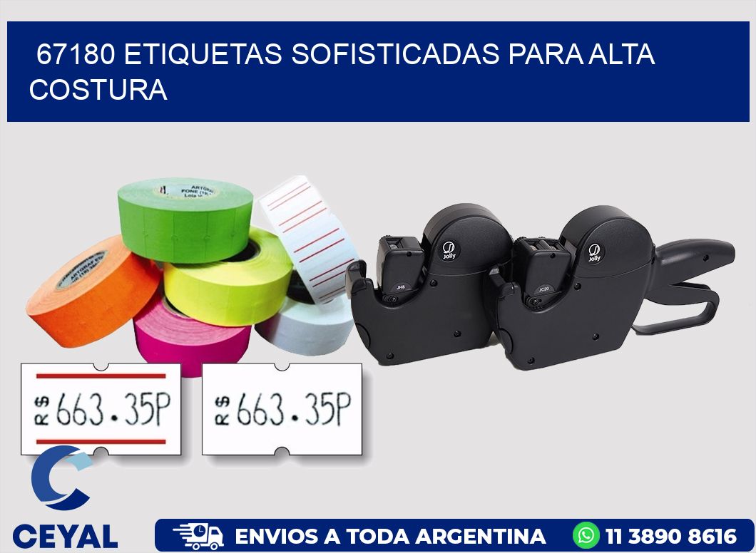 67180 ETIQUETAS SOFISTICADAS PARA ALTA COSTURA