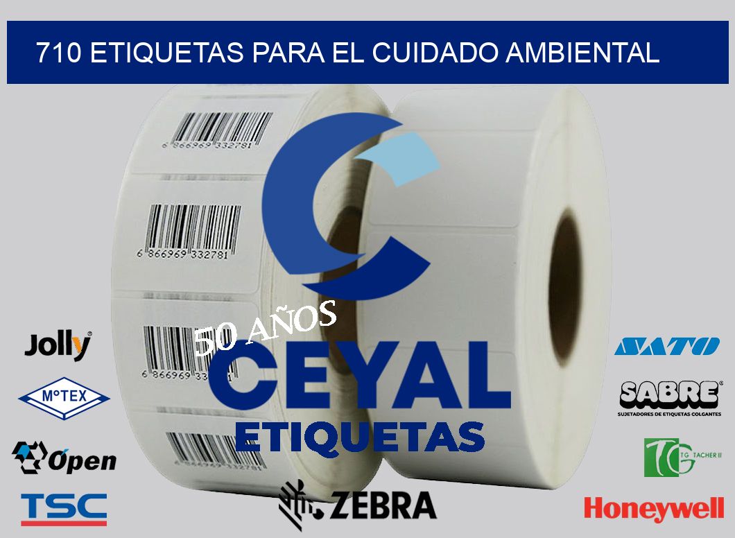 710 etiquetas para el cuidado ambiental