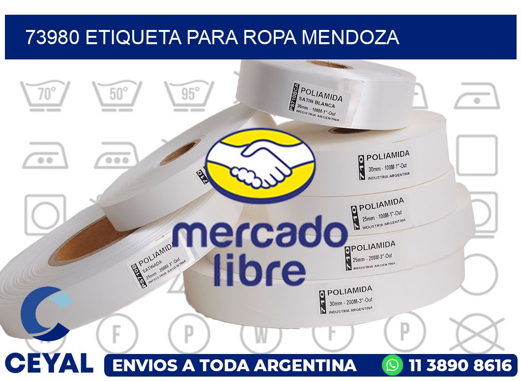 73980 ETIQUETA PARA ROPA MENDOZA