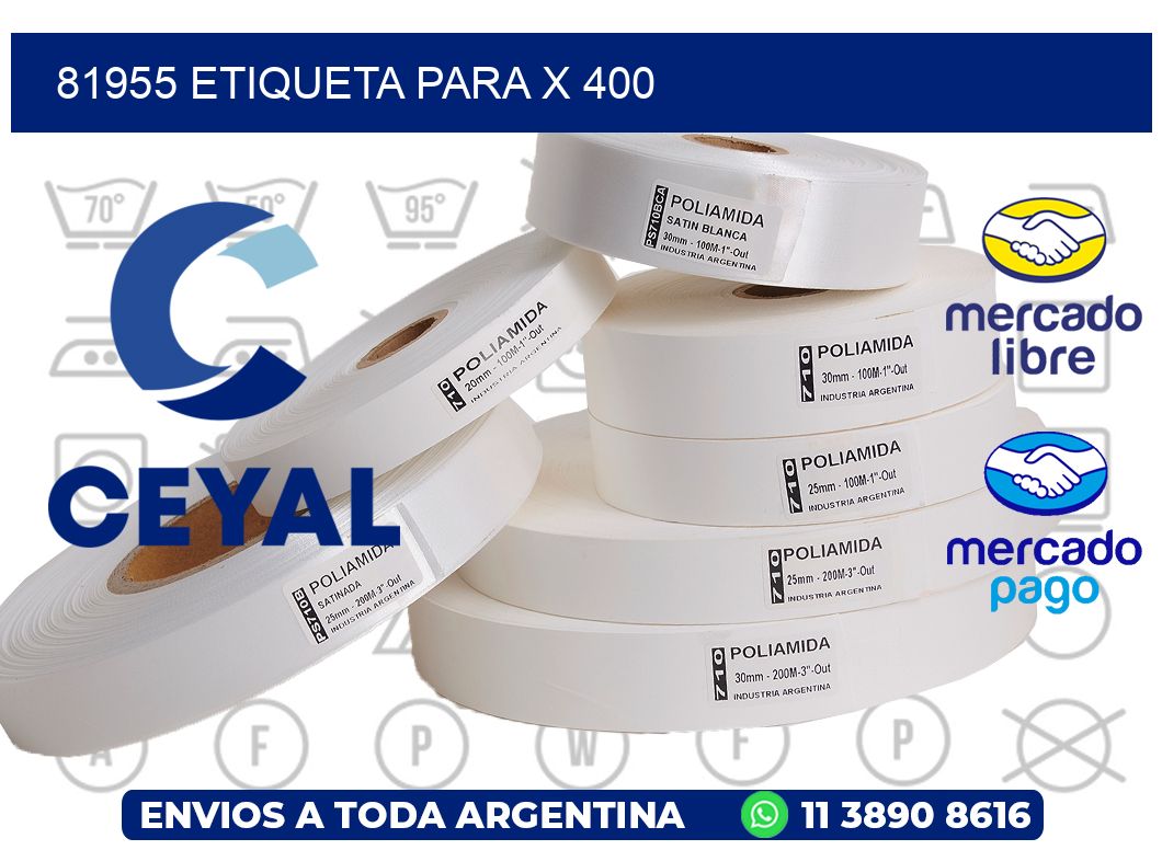 81955 ETIQUETA PARA X 400