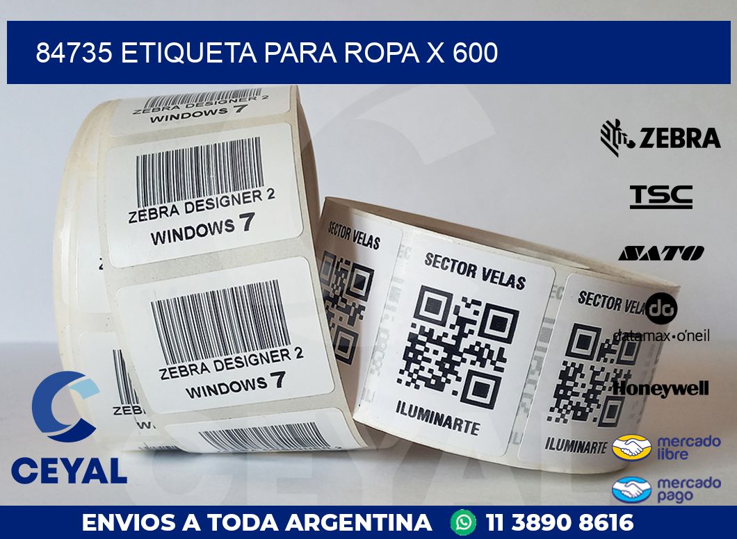 84735 ETIQUETA PARA ROPA X 600