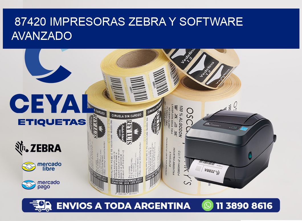 87420 Impresoras Zebra y Software Avanzado