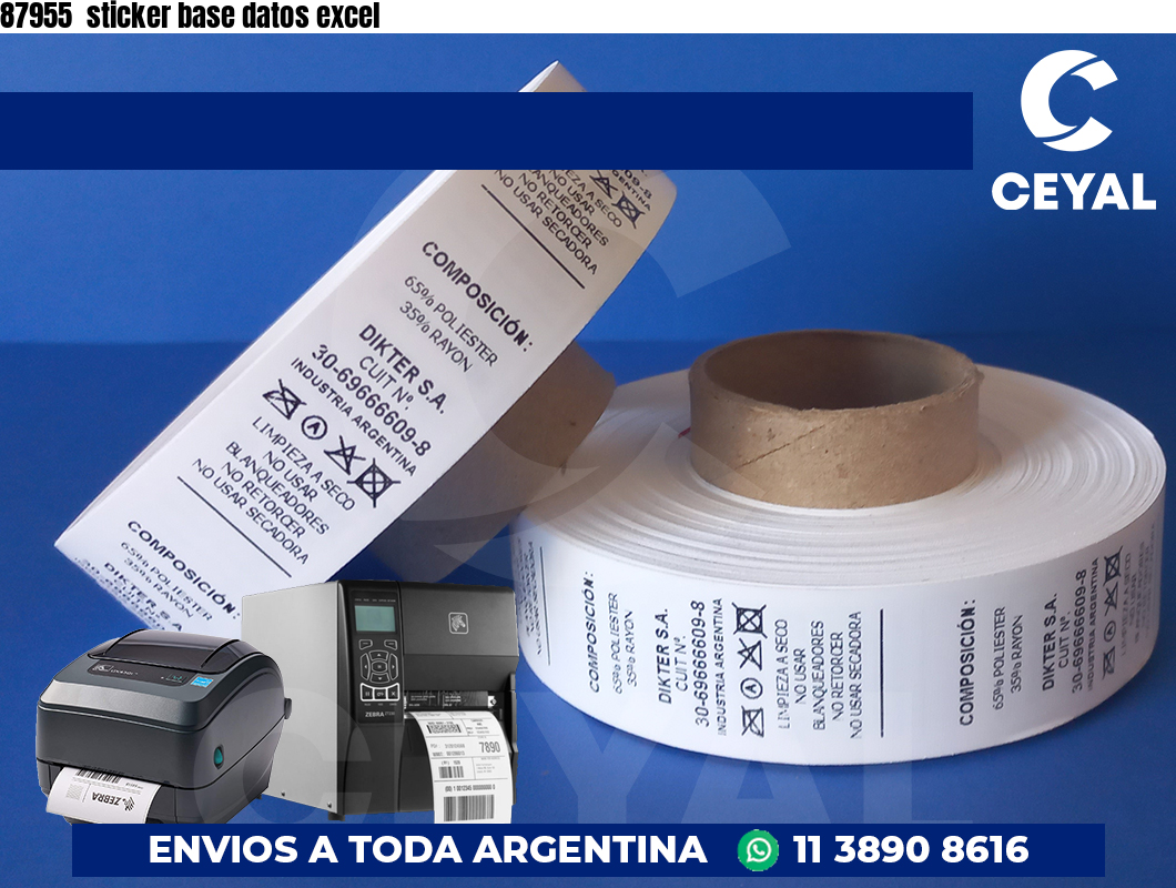87955  sticker base datos excel