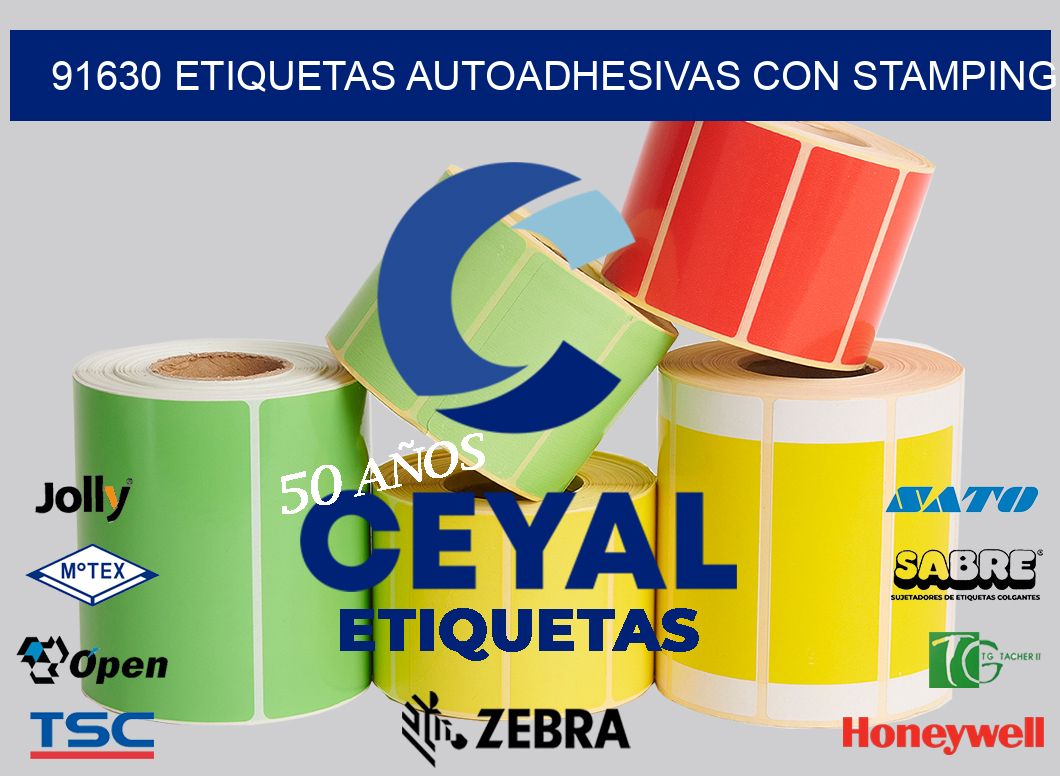 91630 Etiquetas autoadhesivas con stamping