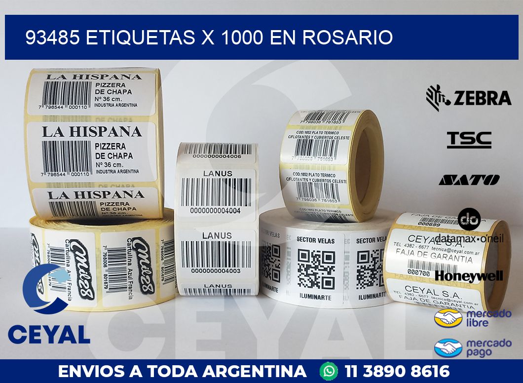 93485 ETIQUETAS X 1000 EN ROSARIO