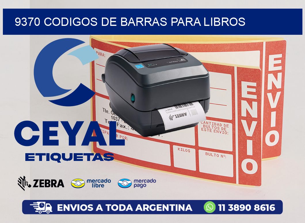 9370 CODIGOS DE BARRAS PARA LIBROS