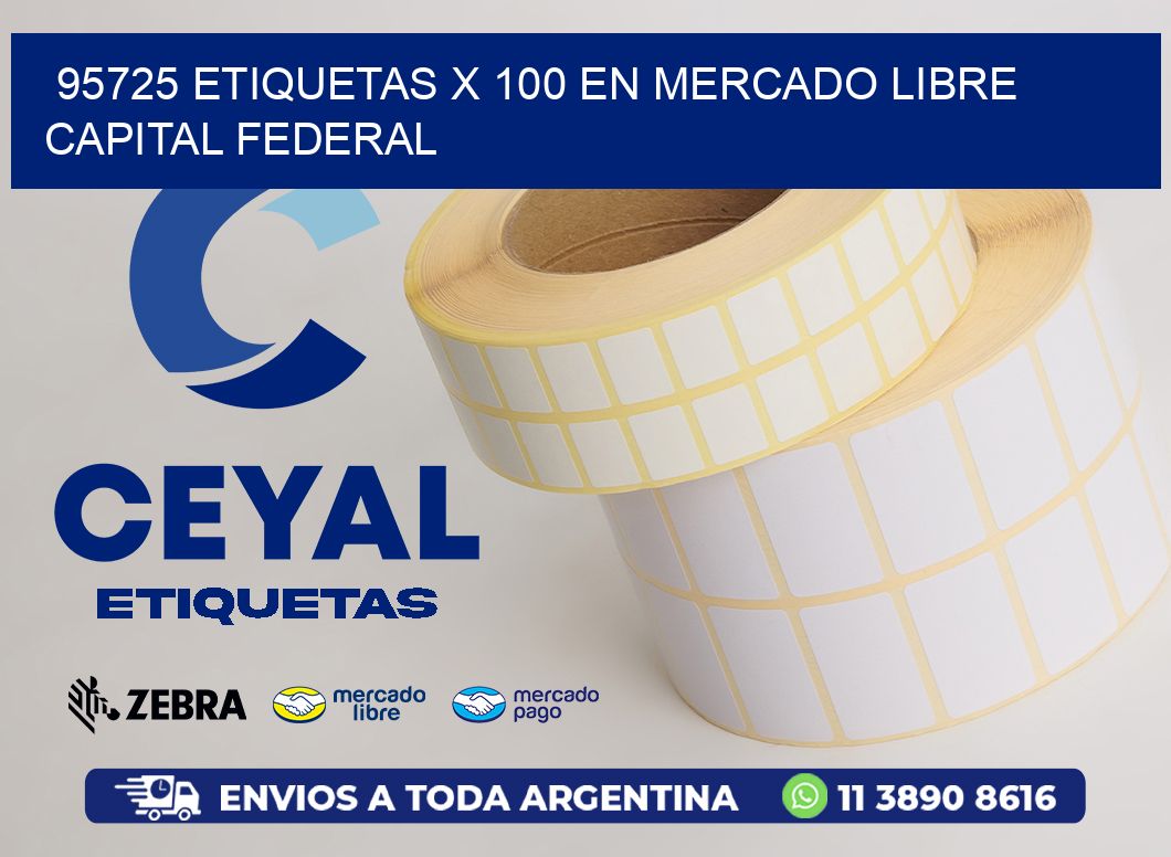 95725 ETIQUETAS X 100 EN MERCADO LIBRE CAPITAL FEDERAL